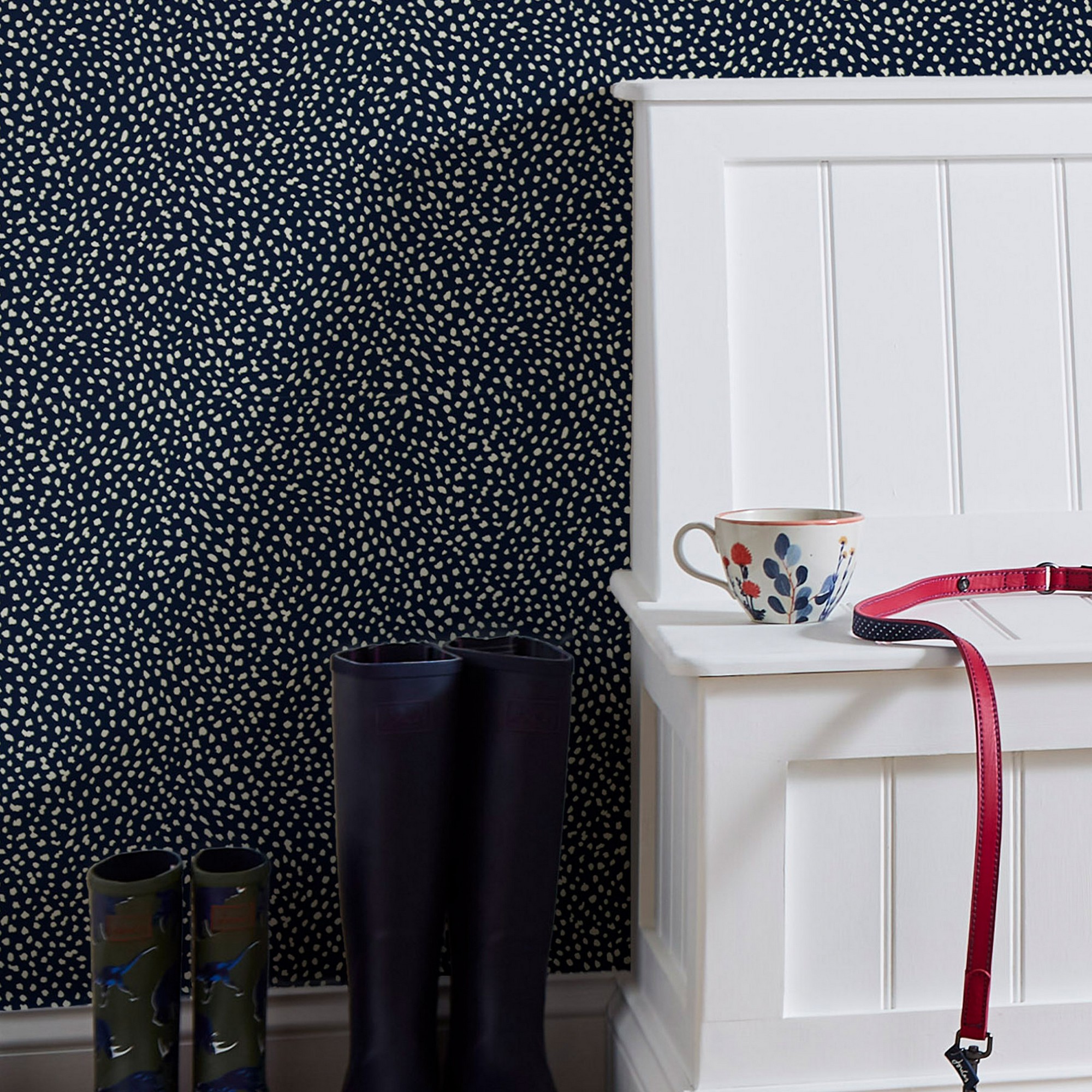 Guinea Spot Wallpaper 118567 By Joules In French Navy Blue